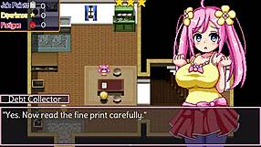 Noelle shows big tits in hentai game