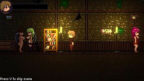 playing drain mansion episode 4 with anime hentai characters