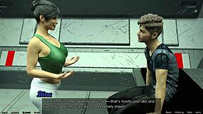 in stranded in space, the curvy milf does hot yoga in cute outfit