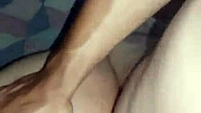 Young latina screams during homemade ass fucking.