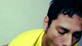 enjoying the delicious hairy macho cock with intense blowjobs