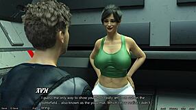 in stranded in space, the curvy milf does hot yoga in cute outfit