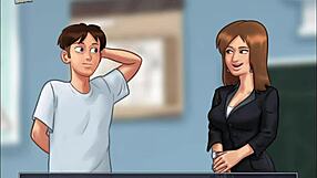 I can’t stop watching sexy Jamie in the shower, Summertime Saga 4!