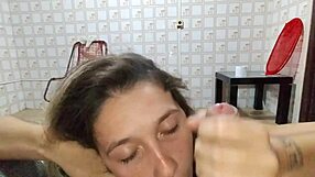 Teen girlfriend with tattoo long hair dripping in swingers sex clothes ripped