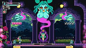 flip witch hentai ep 12, ghost boss crushes guys with giant boobs. group femdom banging ensues.