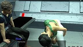 in stranded in space, the curvy milf does hot yoga in cute outfit