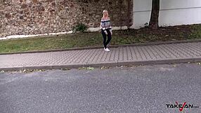 takevan girl with lost shoe thinks van’s safe, nope!