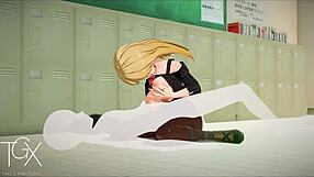 anime marin fucks in various positions 😈