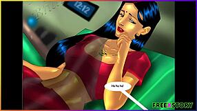 3D cartoon of Savita Bhabhi's first sexual experience
