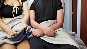 Having Secret Sex, Almost Caught with Hot Stepsister! Watch Out!