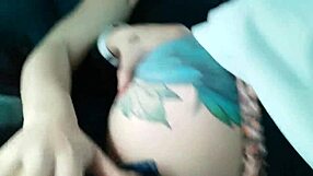 Quick Blowjob and Creampie Fuck in Public Service Bus