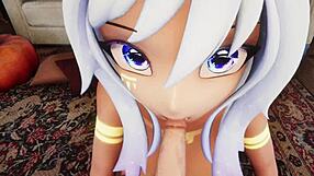Hentai Vtuber Elfie Love Gives Blowjob POV