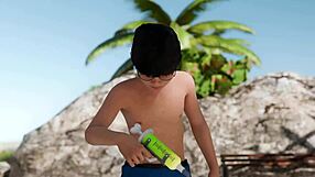 Tsukushi sleeps while getting bent over for intense doggystyle cum