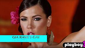 Hot milf gia ramey-gay exposed big tits and big booty after hot striptease