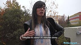 Public agent convinces happy Pakistani woman to fuck a stranger in public toilets