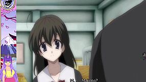 Emotional turmoil in school days hentai