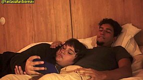 My hermanastra swallows my pene after movie, nearly caught