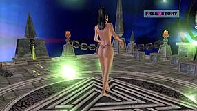 animated 3d cartoon of indian bhabhi posing in various positions