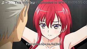 Stepson's girlfriend gets it from her stepfather in this anime porn