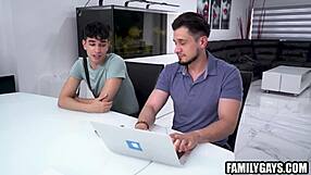 Steamy Bareback Session with Gay Step Uncle