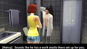 Damn! Vanessa's special guest in Sims 4 cartoon ass play!