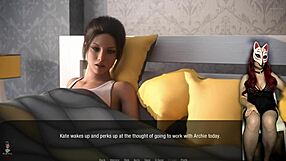 Kate 30: Secretary in Wild Cartoon 3some at Office, So Rough