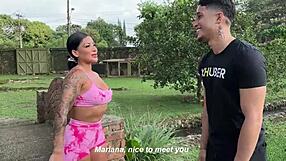 I offer money to mariana martix in public park
