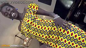 gorgeous african model gets tricked into hardcore sex during bikini photoshoot