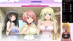 Vtuber Lewdneko Plays Love Cubed Part 4 With Big Tits