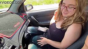 I'm a curvy skinny teen with glasses lost on the road asking for a car ride