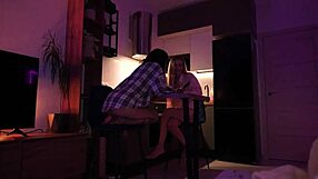 Did my sneaky stepbro set me and my girlfriend up for anal and double blowjob?