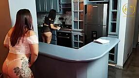 night of fucking with my friend kylei ellish in the kitchen of my apartment