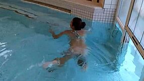 risky flashing and masturbation in public spa center