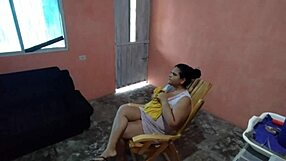 My neighbor helps me with a steamy homemade video