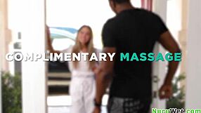 Asian cutie petite 18+ busty masseuse covered in sexy tats gives black client nuru massage isiah maxwell linda lan