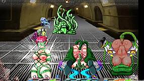 doggystyle assfucking with handcuffs and creampie in bdsm game