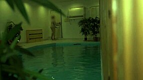 risky bikini sex in indoor pool