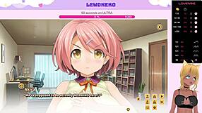 Vtuber Lewdneko Plays Love Cubed Part 4 With Big Tits