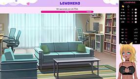 Vtuber Lewdneko Plays Love Cubed Part 4 With Big Tits