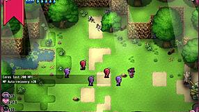 Massage chair makes the witch cry in this hentai game part 4