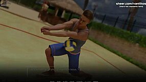 young babe performs in public shower scene in taboo university game part 2