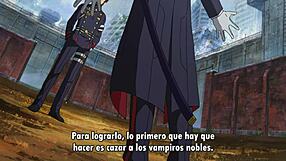 Japanese anime hentai scene in Owari no Seraph