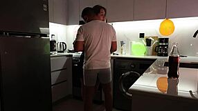 I Fucked My Friend's Mom in Kitchen After Birthday Bash. Bent Over Doggy Style for Hot Creampie!