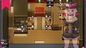 Massage chair makes the witch cry in this hentai game part 4