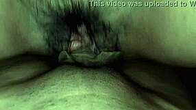 Young girl sits on big cock for creampie