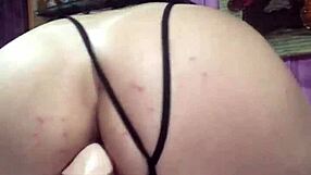 luna spreads her big ass with massive dildo for you