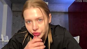 Girlfriend cheats with deepthroat.