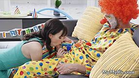 Housewife Rides Clown