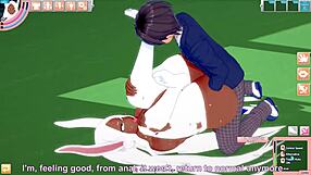 Hej, poglej to vročo zajčico, kako jo tepo do orgazma!