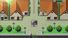 Watching two brothers fuck a witch in anime game
